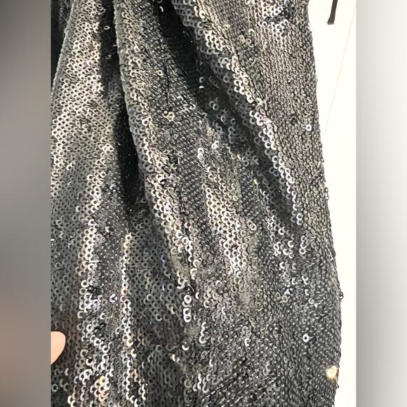 Free People Jumpsuit Sequin Black sz S going out date dinner holiday - Picture 8 of 10